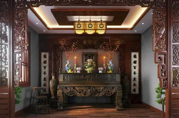 Những lưu ý trong thiết kế phòng thờ để tránh “phạm húy”